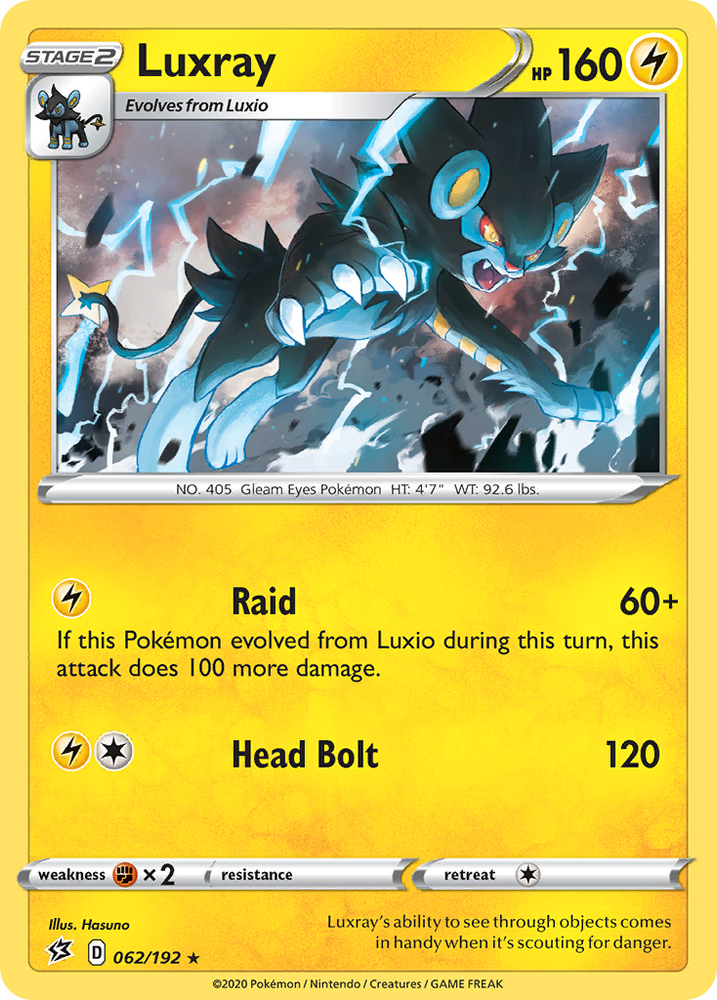 Luxray (062/192) [Sword &amp; Shield: Rebel Clash] 