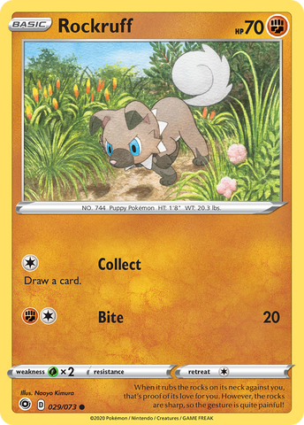 Rockruff (029/073) [Sword &amp; Shield: Champion's Path] 