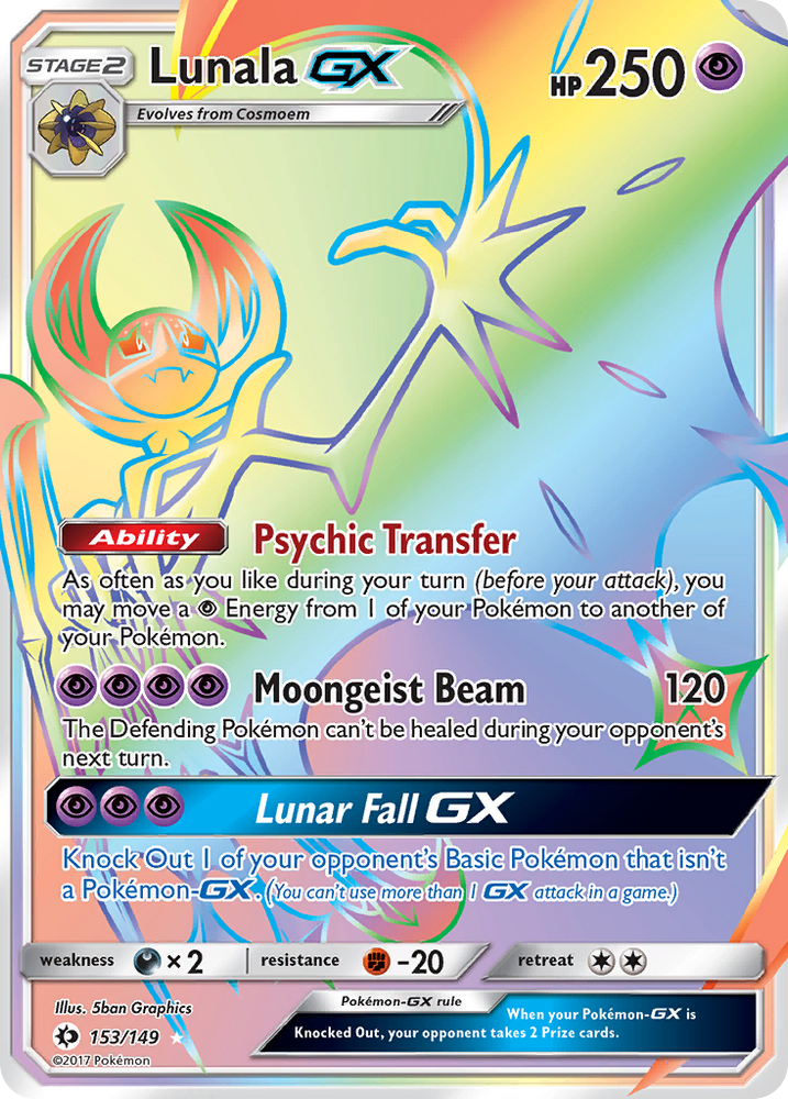 Lunala GX (153/149) [Sun &amp; Moon: Base Set] 