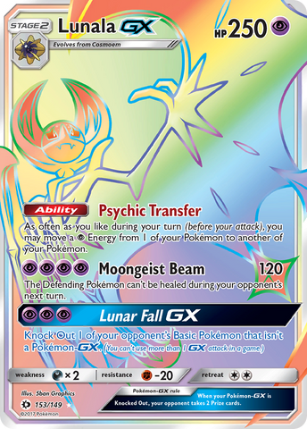 Lunala GX (153/149) [Sun &amp; Moon: Base Set] 