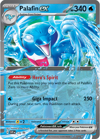 Palafin ex (126) (Jumbo Card) [Scarlet & Violet: Black Star Promos]