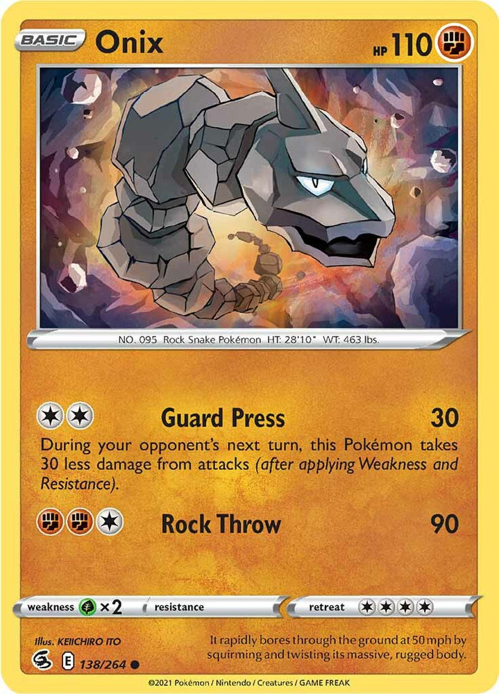 Onix (138/264) [Sword &amp; Shield: Fusion Strike] 