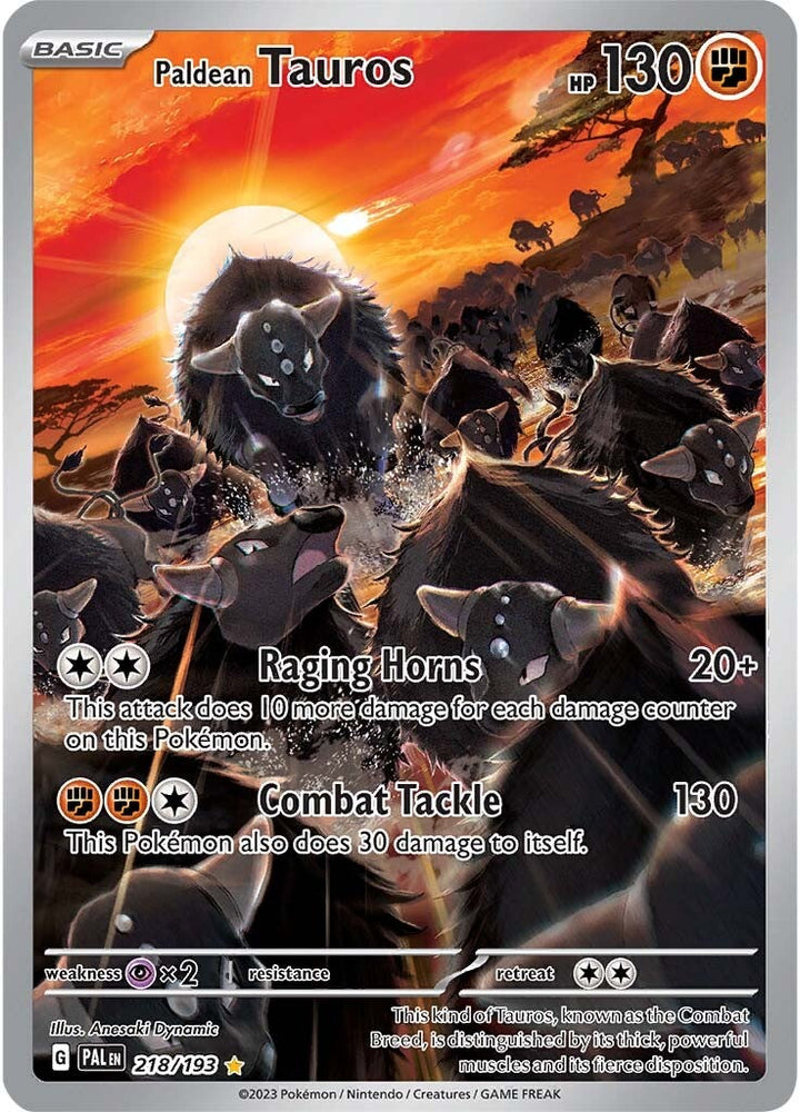 Paldean Tauros (218/193) [Scarlet &amp; Violet: Paldea Evolved] 