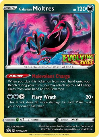 Galarian Moltres (SWSH125) (Prerelease Promo) [Sword &amp; Shield: Black Star Promos] 