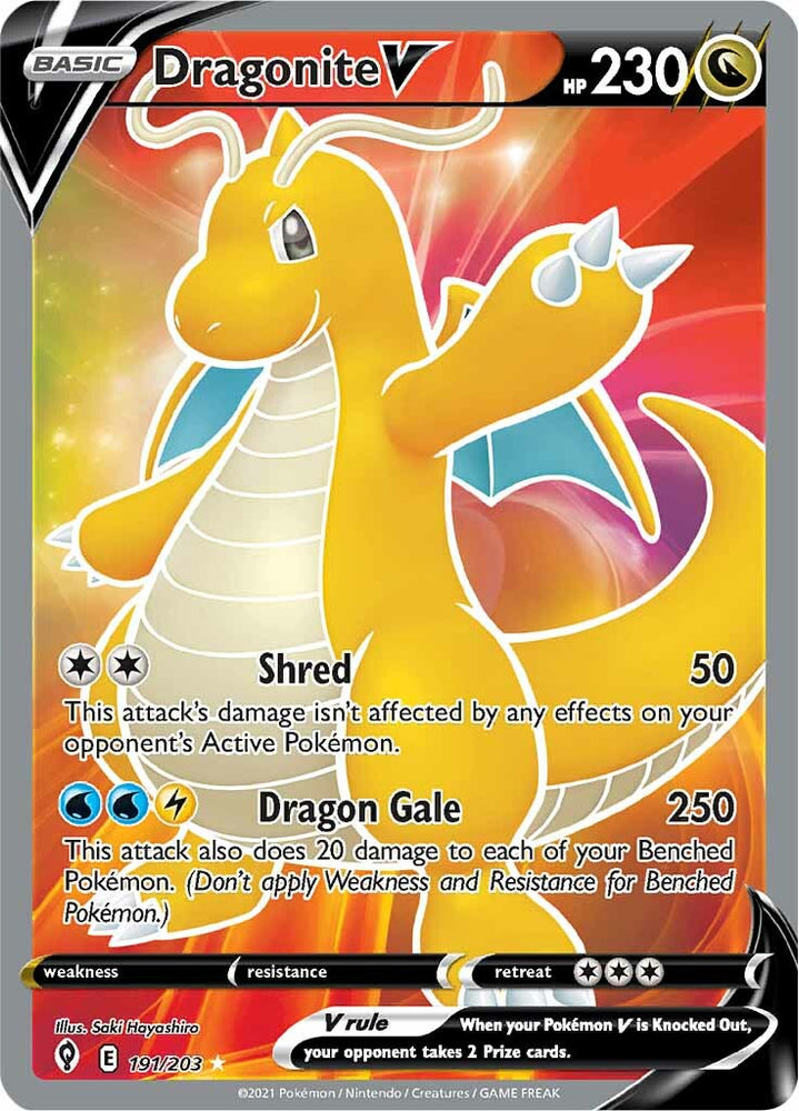 Dragonite V (191/203) [Sword &amp; Shield: Evolving Skies] 