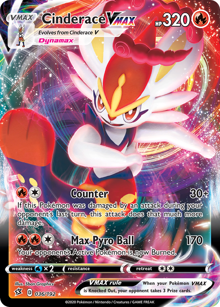 Cinderace VMAX (036/192) [Sword &amp; Shield: Rebel Clash] 