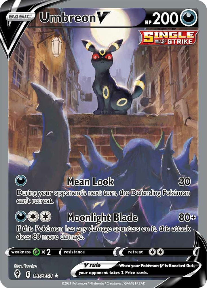 Umbreon V (189/203) [Sword &amp; Shield: Evolving Skies] 