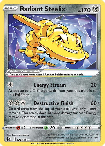 Radiant Steelix (124/196) [Sword &amp; Shield: Lost Origin] 