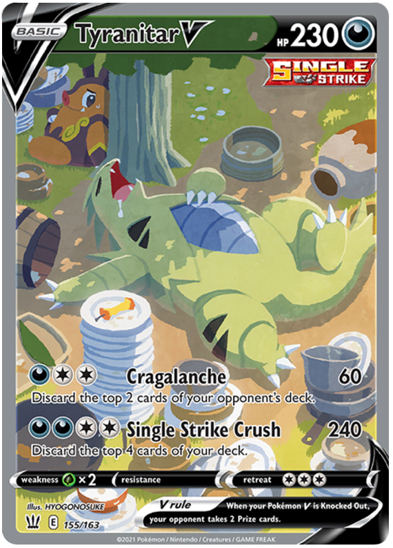 Tyranitar V (155/163) [Sword &amp; Shield: Battle Styles] 