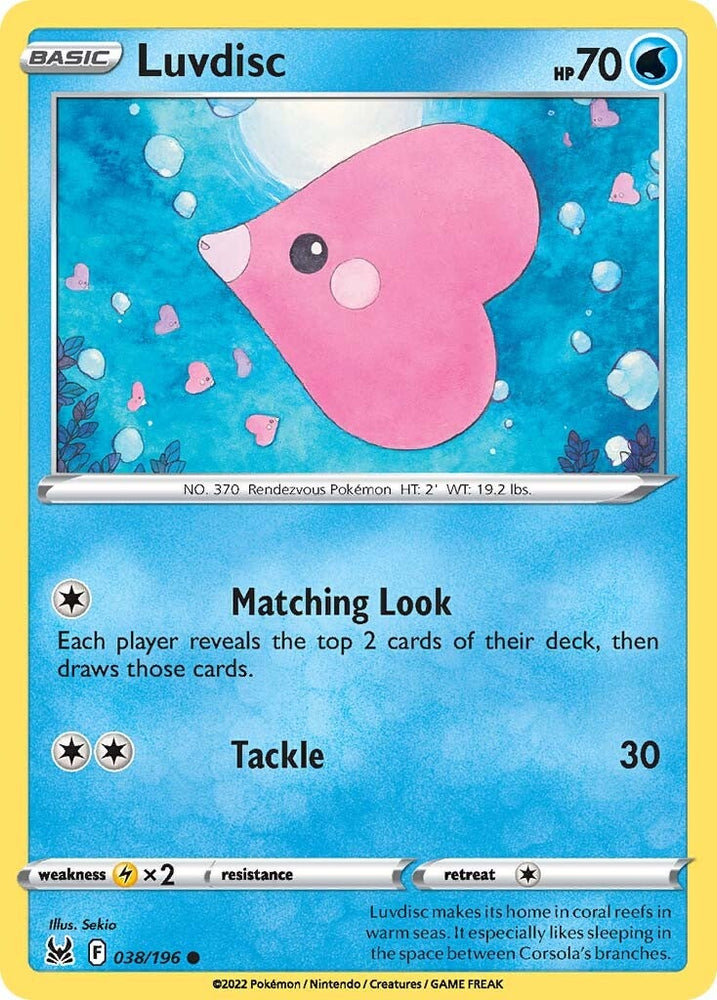 Luvdisc (038/196) [Sword &amp; Shield: Lost Origin] 