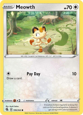 Meowth (199/264) [Sword &amp; Shield: Fusion Strike] 