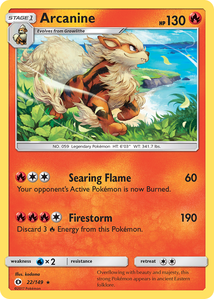 Arcanine (22/149) [Sun &amp; Moon: Base Set] 