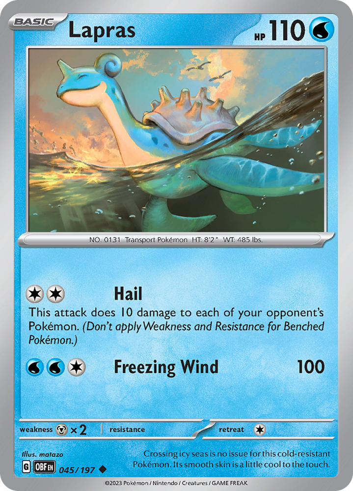 Lapras (045/197) [Scarlet &amp; Violet: Obsidian Flames] 