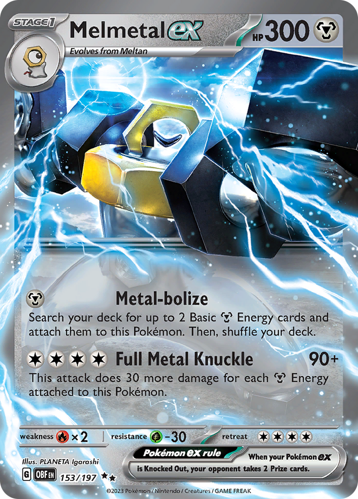 Melmetal ex (153/197) [Scarlet &amp; Violet: Obsidian Flames] 