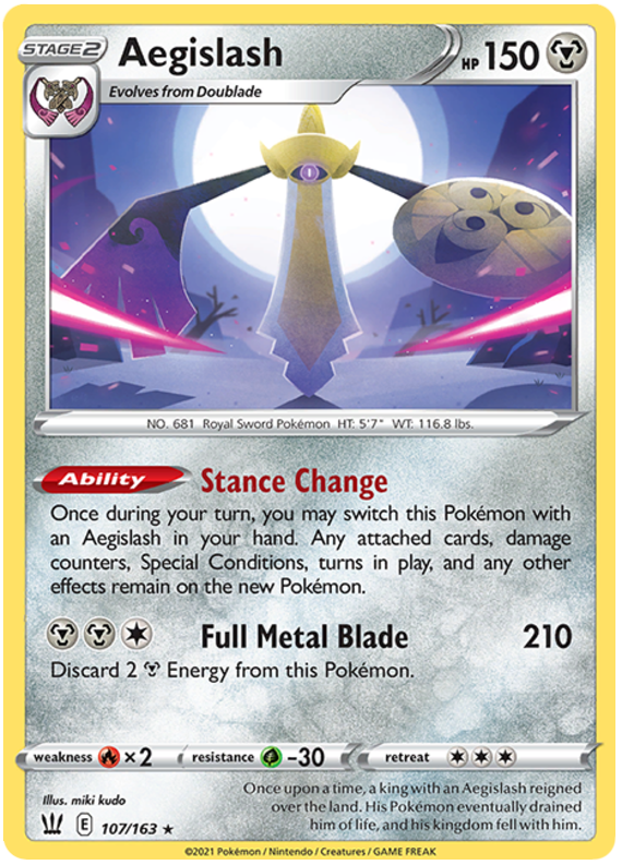 Aegislash (107/163) (107/163) [Sword &amp; Shield: Battle Styles] 