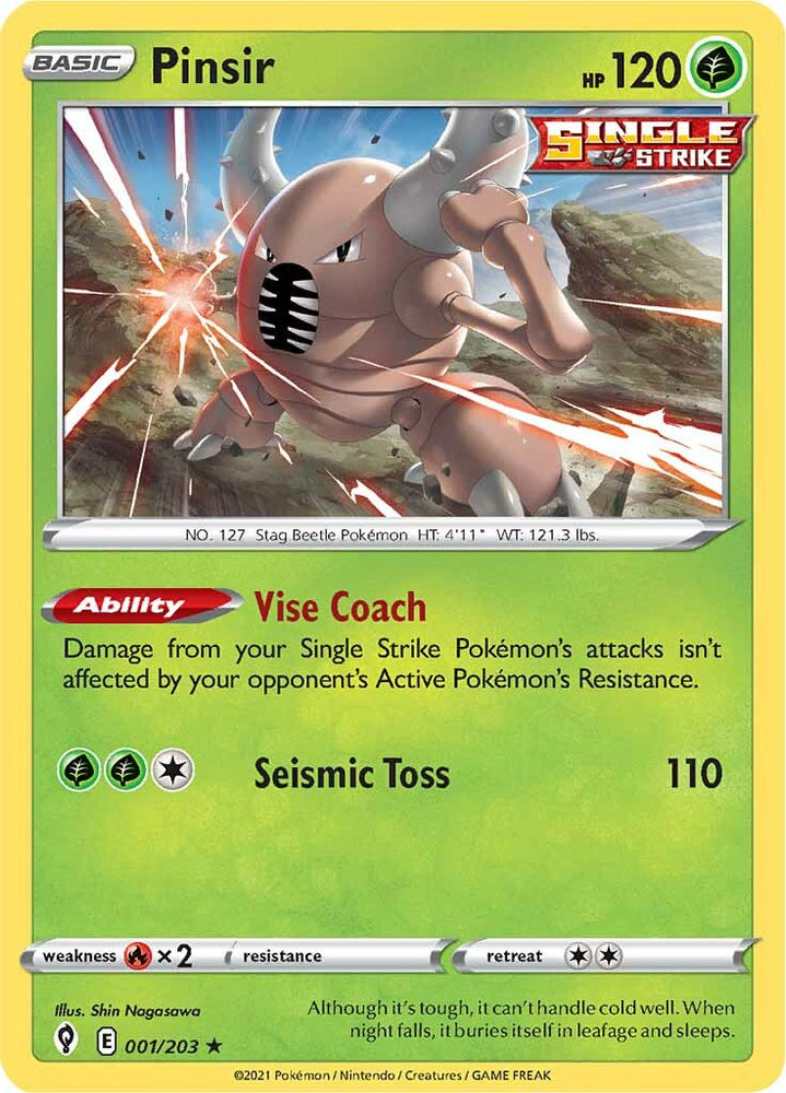 Pinsir (001/203) [Sword &amp; Shield: Evolving Skies] 