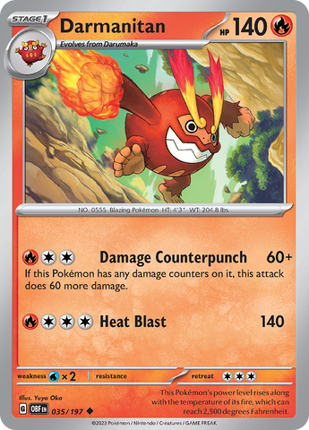 Darmanitan (035/197) [Scarlet &amp; Violet: Obsidian Flames] 