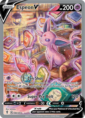 Espeon V (180/203) [Sword &amp; Shield: Evolving Skies] 