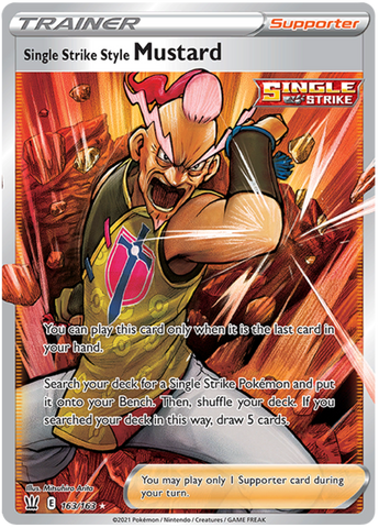 Single Strike Style Mustard (163/163) [Sword &amp; Shield: Battle Styles] 