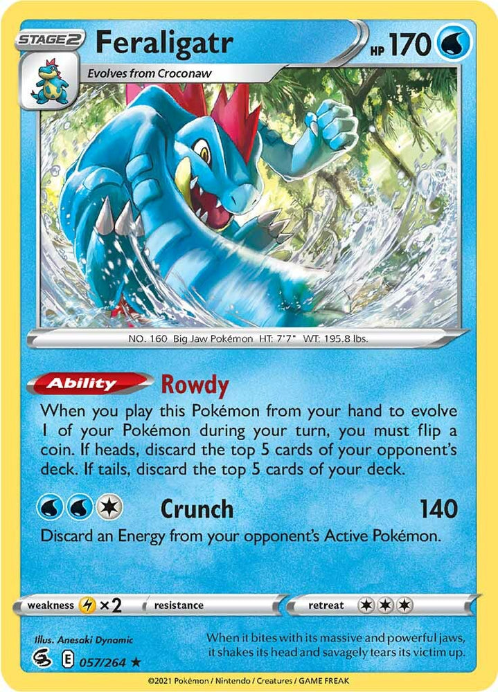 Feraligatr (057/264) [Sword &amp; Shield: Fusion Strike] 