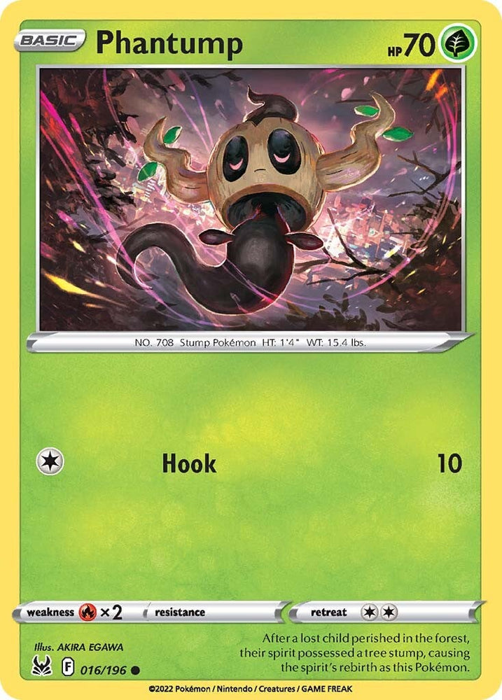 Phantump (016/196) [Sword &amp; Shield: Lost Origin] 