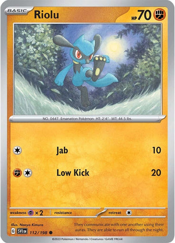 Riolu (112/198) [Scarlet &amp; Purple: Base Set] 