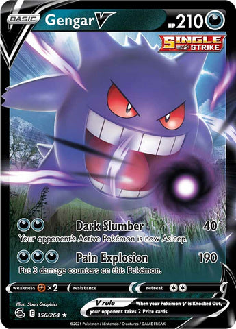 Gengar V (156/264) [Sword &amp; Shield: Fusion Strike] 