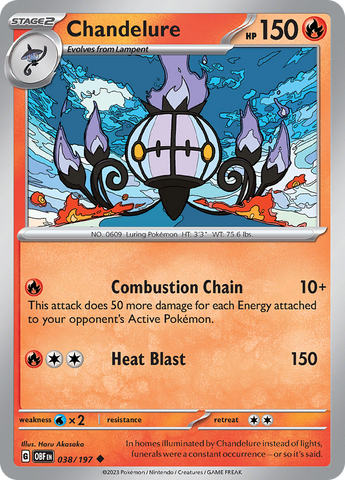 Chandelure (038/197) [Scarlet &amp; Violet: Obsidian Flames] 