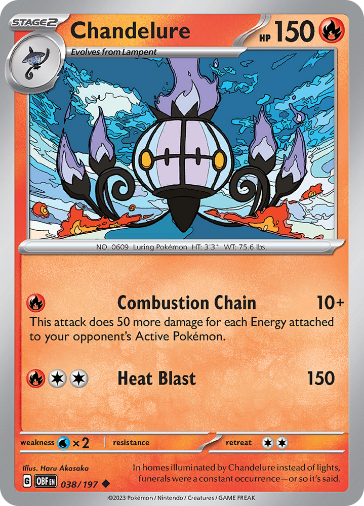 Chandelure (038/197) [Scarlet &amp; Violet: Obsidian Flames] 