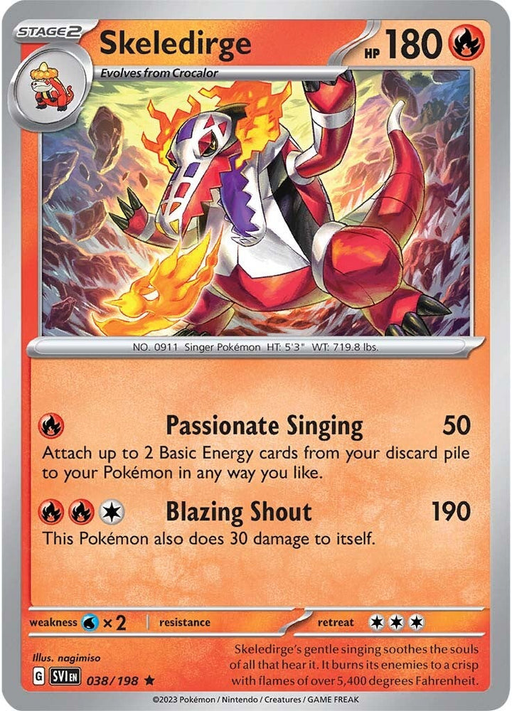 Skeledirge (038/198) [Scarlet &amp; Violet: Base Set] 