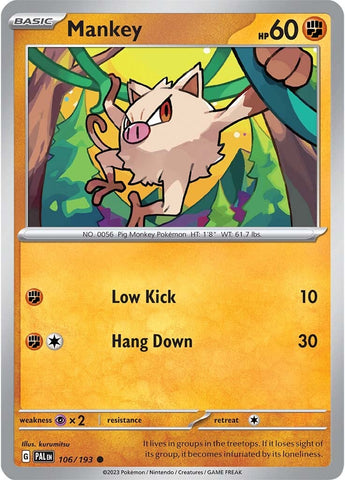 Mankey (106/193) [Scarlet &amp; Violet: Paldea Evolved] 