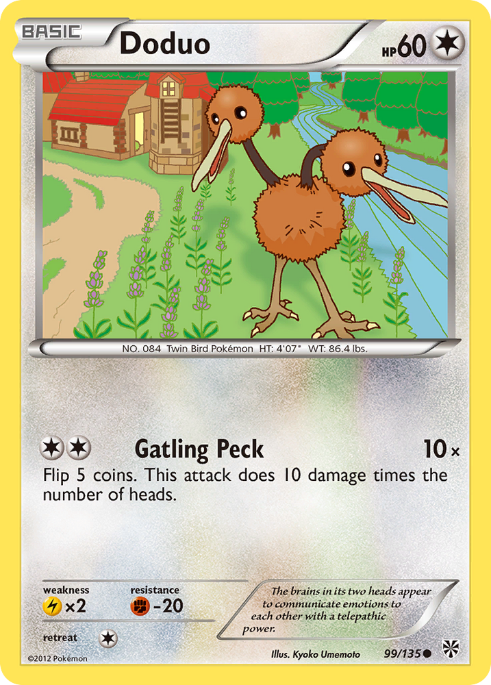 Doduo (99/135) [Black &amp; White: Plasma Storm] 