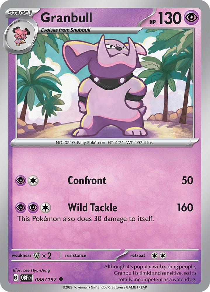 Granbull (088/197) [Scarlet &amp; Violet: Obsidian Flames] 