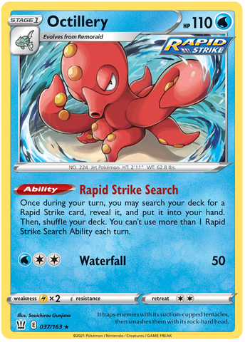 Octillery (037/163) (Theme Deck Exclusive) [Sword &amp; Shield: Battle Styles] 