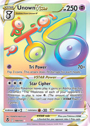 Unown VSTAR (199/195) [Sword &amp; Shield: Silver Tempest] 