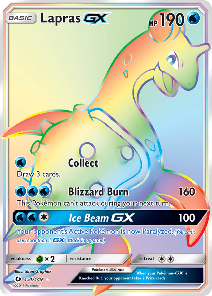 Lapras GX (151/149) [Sun &amp; Moon: Base Set] 