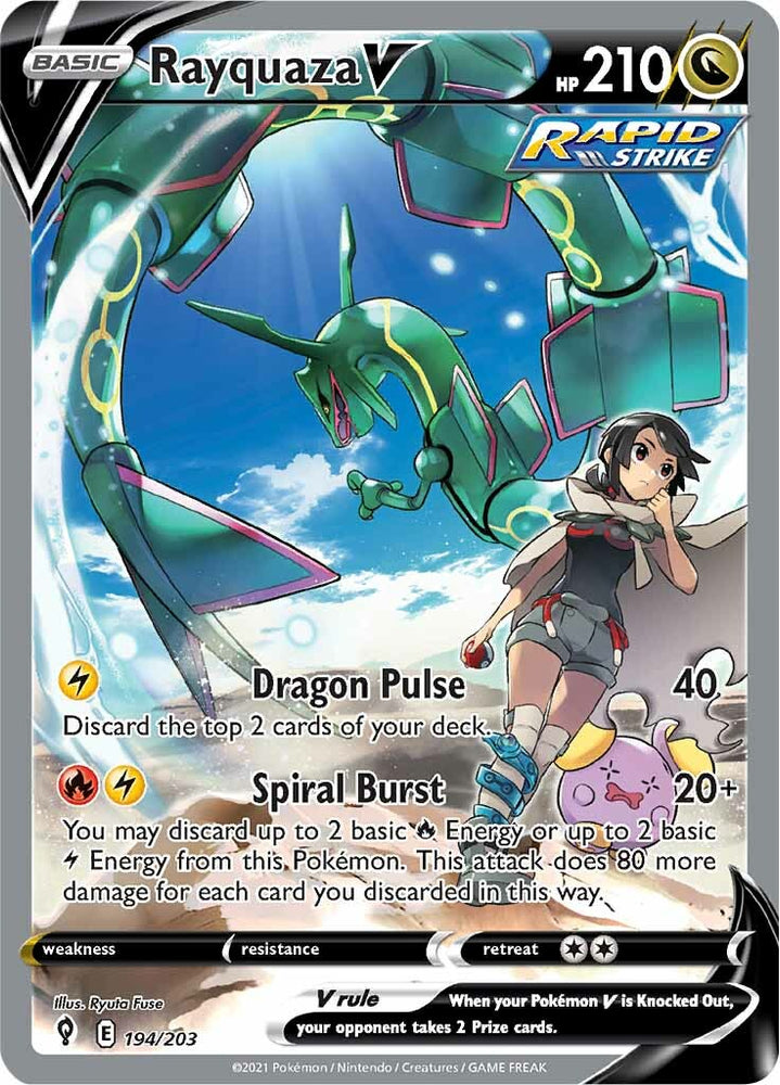 Rayquaza V (194/203) [Sword &amp; Shield: Evolving Skies] 