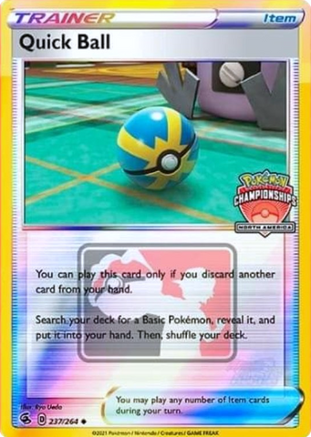 Quick Ball (237/264) (North America Championships Promo) [Sword &amp; Shield: Fusion Strike] 