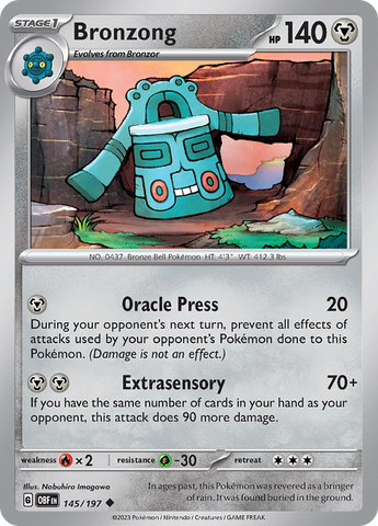 Bronzong (145/197) [Scarlet &amp; Violet: Obsidian Flames] 