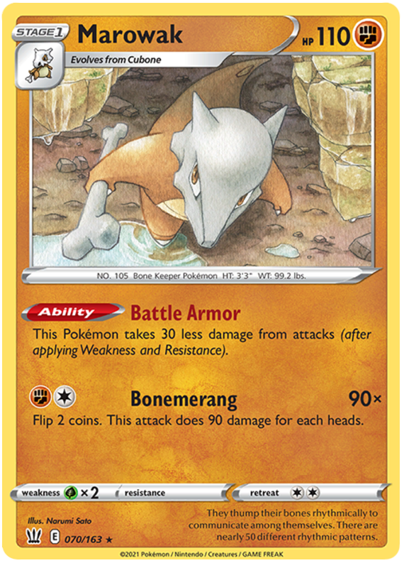 Marowak (070/163) [Sword &amp; Shield: Battle Styles] 