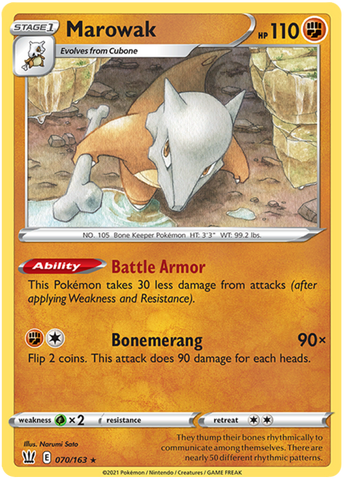 Marowak (070/163) [Sword &amp; Shield: Battle Styles] 