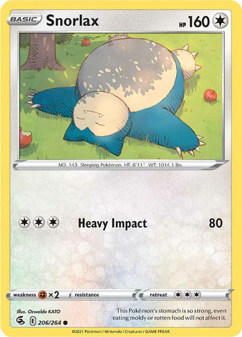 Snorlax (206/264) [Sword &amp; Shield: Fusion Strike] 