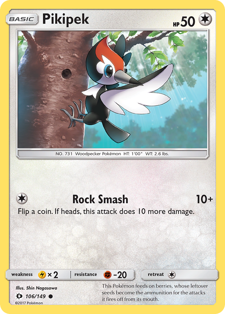 Pikipek (106/149) [Sun &amp; Moon: Base Set] 