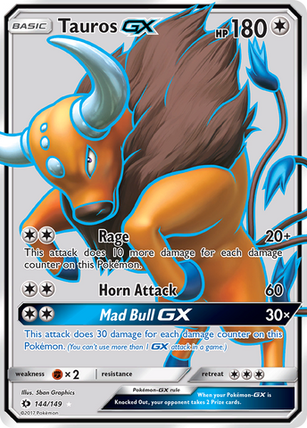 Tauros GX (144/149) [Sun &amp; Moon: Base Set] 