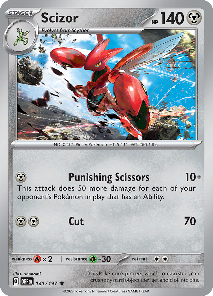 Scizor (141/197) [Scarlet &amp; Violet: Obsidian Flames] 