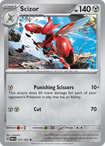 Scizor (141/197) [Scarlet &amp; Violet: Obsidian Flames] 