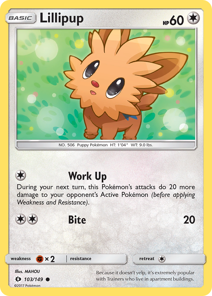 Lillipup (103/149) [Sun &amp; Moon: Base Set] 