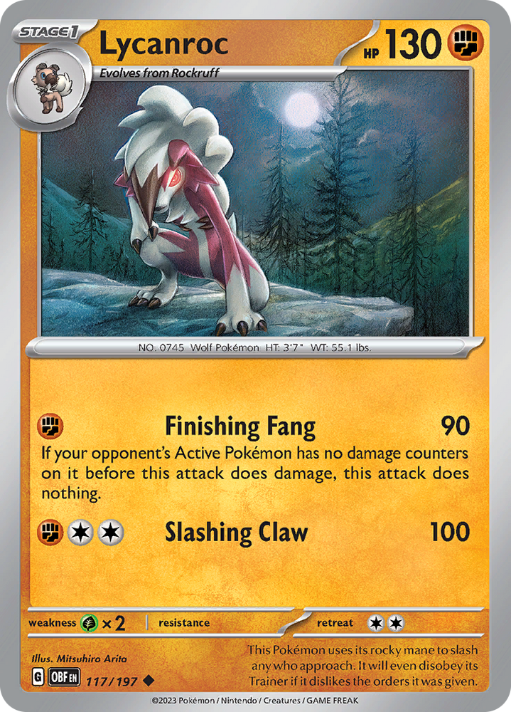 Lycanroc (117/197) [Scarlet &amp; Violet: Obsidian Flames] 