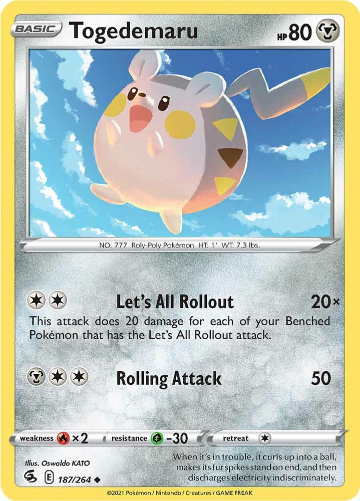 Togedemaru (187/264) [Sword &amp; Shield: Fusion Strike] 