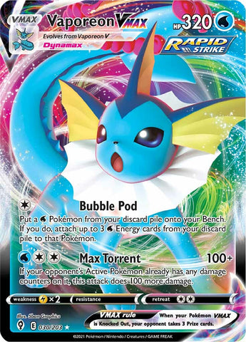 Vaporeon VMAX (030/203) [Sword &amp; Shield: Evolving Skies] 